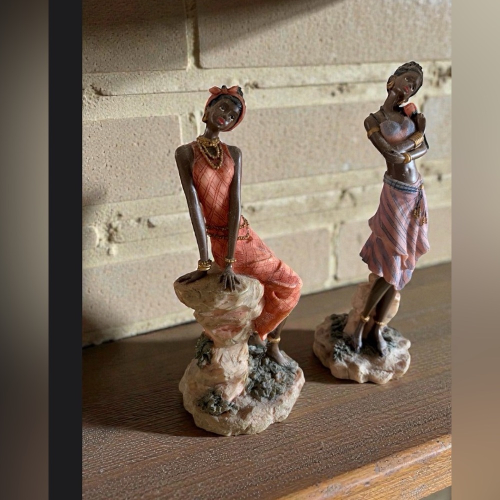 A set of figurines of African-American women